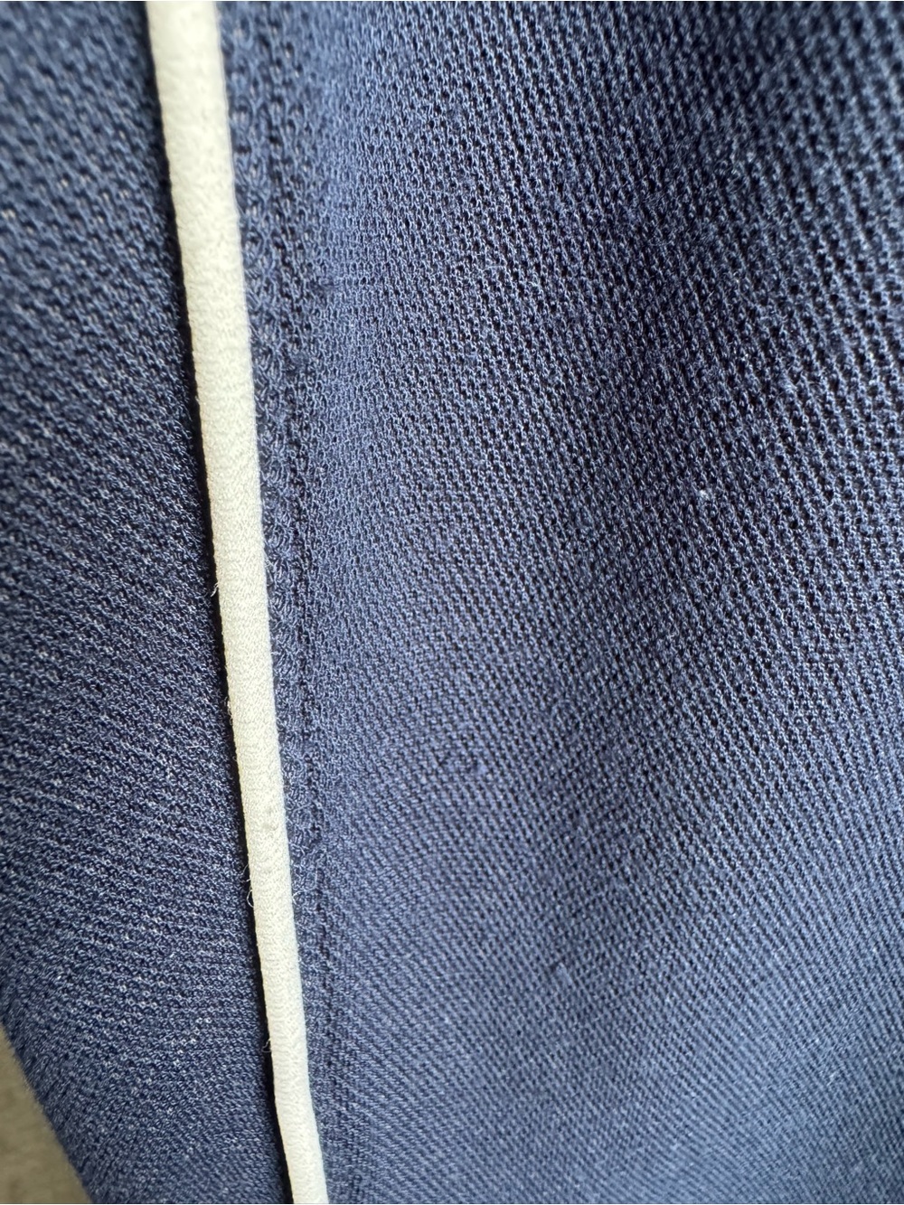 SPANX Navy Pull-On Track Pants with White Side Stripe - Picture 3 of 3